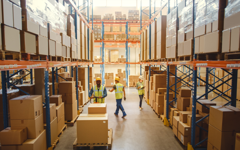 Delivery Warehouse Hard At Work