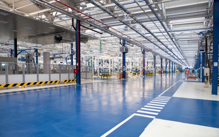 Interior of an industrial plant
