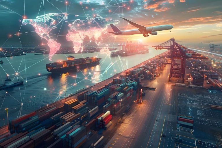Supply chain visibility software dashboard