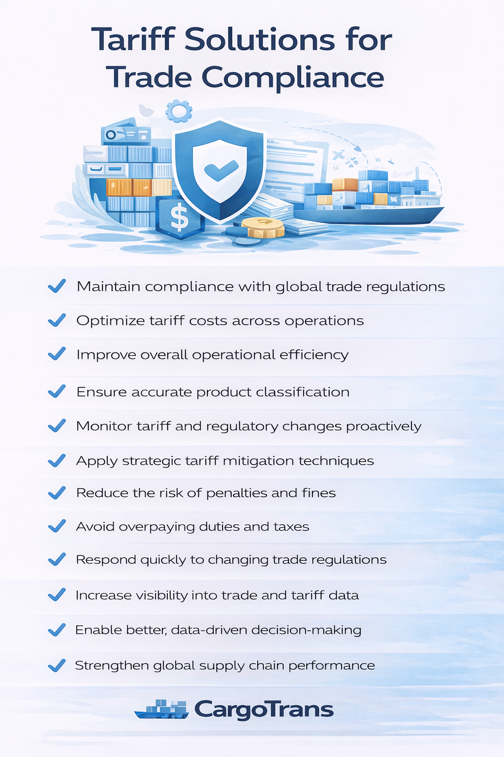 Tariff solutions for trade compliance