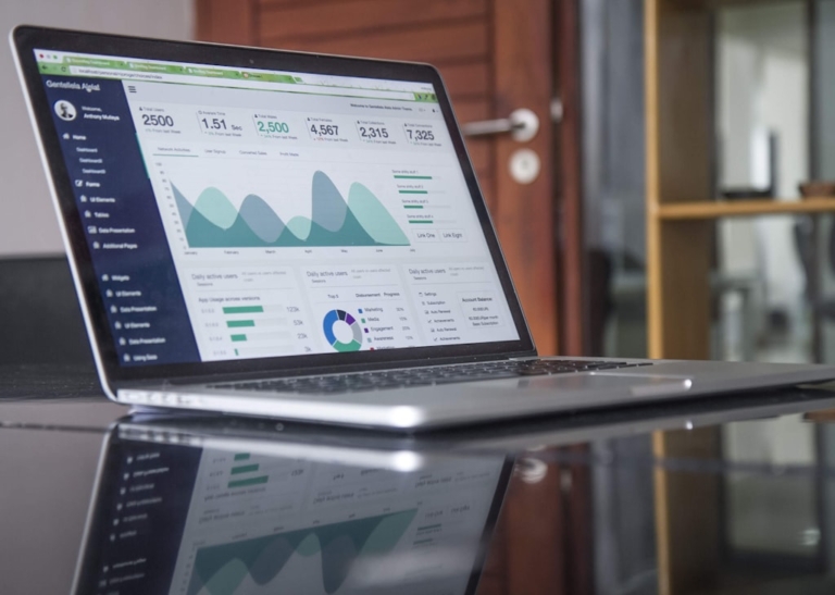 Atlas TMS freight broker CRM pipeline on a laptop